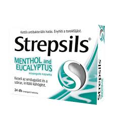 Strepsils Menthol and Eucaliptus szopogató tabletta 24 db